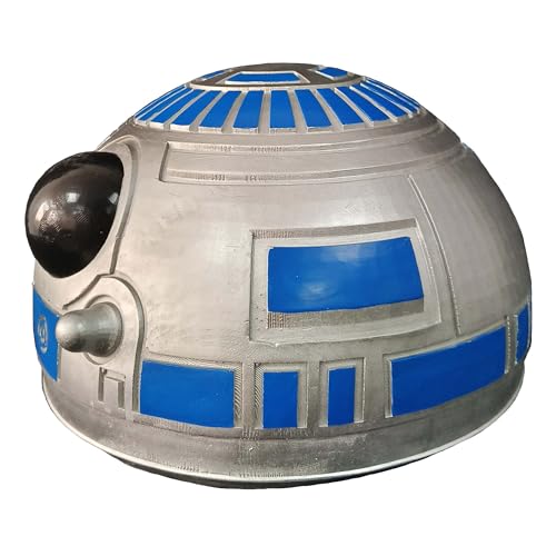 VylantYLium Alien R2D2 Latexmaske Roboter Moive Cosplay Helm, Halloween Zubehör Requisiten für Erwachsene, Blau VylantYLium Alien R2D2 Latexmaske Roboter Moive Cosplay Helm, Halloween Zubehör Requisiten für Erwachsene, Blau von VylantYLium