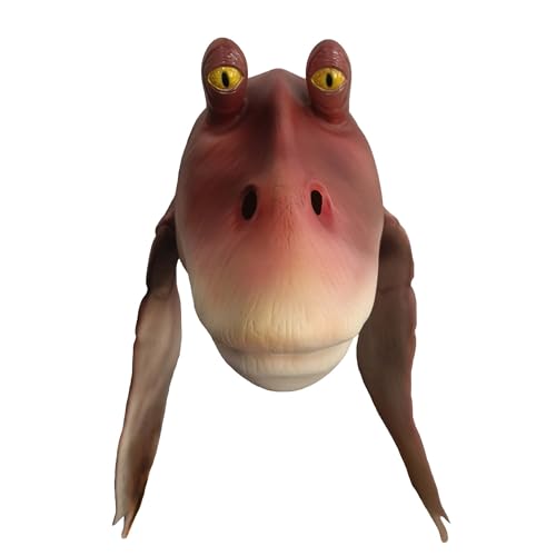 VylantYLium SW-Serie Jar Binks Latexmaske Moive Cosplay Kopfbedeckung Maske Halloween Zubehör Requisiten für Erwachsene VylantYLium SW-Serie Jar Binks Latexmaske Moive Cosplay Kopfbedeckung Maske Halloween Zubehör Requisiten für Erwachsene von VylantYLium