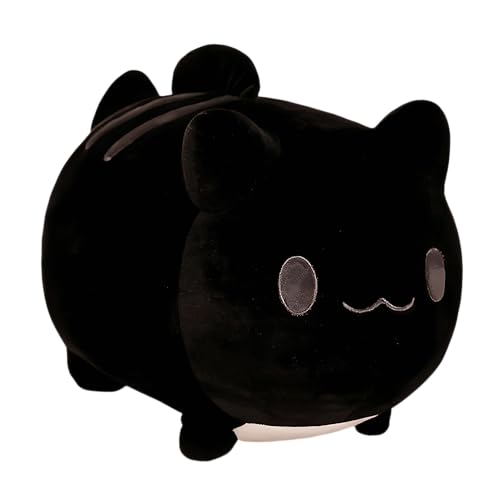 Vyloky 25 * 30/20 * 25cm dreidimensionale PP Baumwolle gefüllt Cartoon Katze Puppe Kissen, Stretch-Samt-Stoff, weich und schön, geeignet für Sofa-Kissen und Dekoration zu Hause (Schwarz Groß 25 * 30) Vyloky 25 * 30/20 * 25cm dreidimensionale PP Baumwolle gefüllt Cartoon Katze Puppe Kissen, Stretch-Samt-Stoff, weich und schön, geeignet für Sofa-Kissen und Dekoration zu Hause (Schwarz Groß 25 * 30) von Vyloky