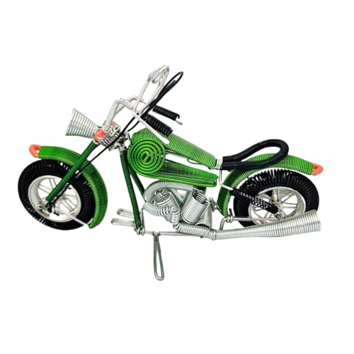 Vyloky Kleines Harley-Motorrad-Modell, 21 * 12cm, 8 Farben erhältlich, Tischdekoration, leicht und tragbar, Sammeln und Ausstellen (Grün) von Vyloky