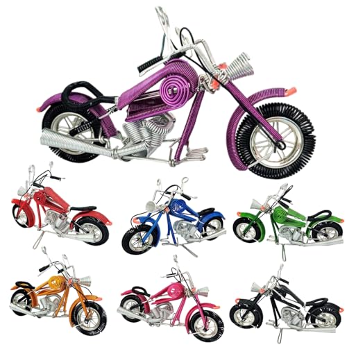 Vyloky Kleines Harley-Motorrad-Modell, 21 * 12cm, 8 Farben erhältlich, Tischdekoration, leicht und tragbar, Sammeln und Ausstellen (Satz von 8) von Vyloky