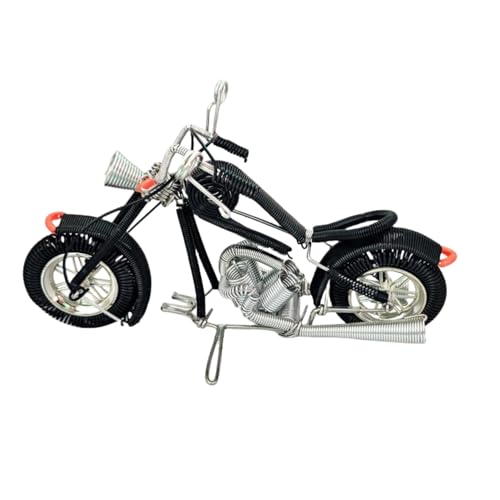 Vyloky Kleines Harley-Motorrad-Modell, 21 * 12cm, 8 Farben erhältlich, Tischdekoration, leicht und tragbar, Sammeln und Ausstellen (Schwarz) von Vyloky