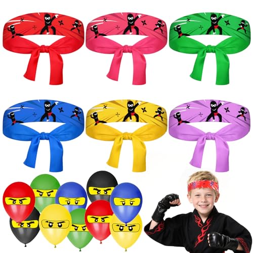 Vylyciy 12 Stück Ninjas Party Stirnband, Ninja Stirnband Kinder Kopfband, Ninjas Party Favors, Kinder Geburtstagsdeko Ninja Gastgeschenke für Karate,Thema Party,Geburtstagsparty Vylyciy 12 Stück Ninjas Party Stirnband, Ninja Stirnband Kinder Kopfband, Ninjas Party Favors, Kinder Geburtstagsdeko Ninja Gastgeschenke für Karate,Thema Party,Geburtstagsparty von Vylyciy