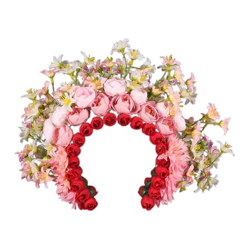 Ethnisches Blumen-Stirnband, modische Blumengirlande, trendiger Haarschmuck, Blumen-Haarschmuck für Partys Ethnisches Blumen-Stirnband, modische Blumengirlande, trendiger Haarschmuck, Blumen-Haarschmuck für Partys von Vynetra