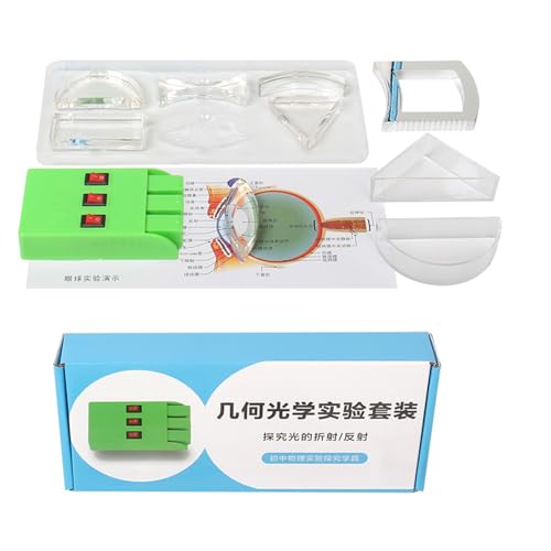 Optiklinsen-Experimentierset mit Acryl, dreieckig, halbrund, rechteckig, konkav, bikonvex, für Physik-Unterricht Optiklinsen-Experimentierset mit Acryl, dreieckig, halbrund, rechteckig, konkav, bikonvex, für Physik-Unterricht von Vynetra
