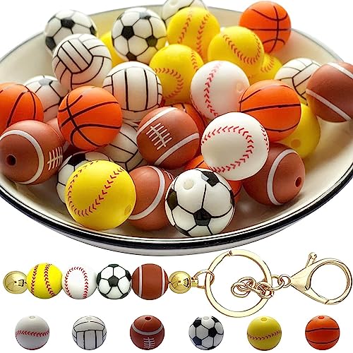 Sportartikel-Schlüsselanhänger, Softball, Baseball, Fußball, Schlüsselanhänger, Schlüsselanhänger, Sportler, Partygeschenk Sportartikel-Schlüsselanhänger, Softball, Baseball, Fußball, Schlüsselanhänger, Schlüsselanhänger, Sportler, Partygeschenk von Vynetra