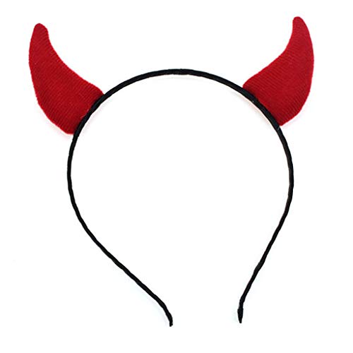 Vynetra Haarreif für Erwachsene und Kinder, rotes Ochsenhorn, mit Stoff, umwickelt, elastisches Stirnband, Halloween-Dekorationen, Halloween-Dekorationen für Kinder, Kürbis, günstig, für drinnen und Vynetra Haarreif für Erwachsene und Kinder, rotes Ochsenhorn, mit Stoff, umwickelt, elastisches Stirnband, Halloween-Dekorationen, Halloween-Dekorationen für Kinder, Kürbis, günstig, für drinnen und von Vynetra