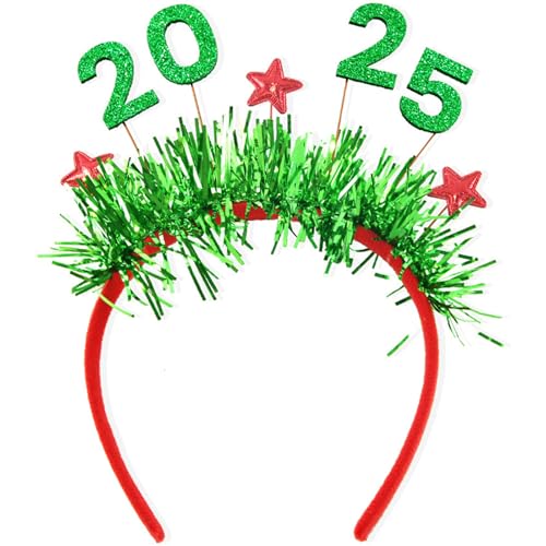 Vynetra Haarreif mit glitzernden Pailletten, Buchstaben-Haarreif, 2025, Neujahr, Weihnachten, Cosplay, Party, Stirnband für Teenager, Damen, Weihnachts-Stirnbänder für Erwachsene, Stirnbänder, Damen Vynetra Haarreif mit glitzernden Pailletten, Buchstaben-Haarreif, 2025, Neujahr, Weihnachten, Cosplay, Party, Stirnband für Teenager, Damen, Weihnachts-Stirnbänder für Erwachsene, Stirnbänder, Damen von Vynetra