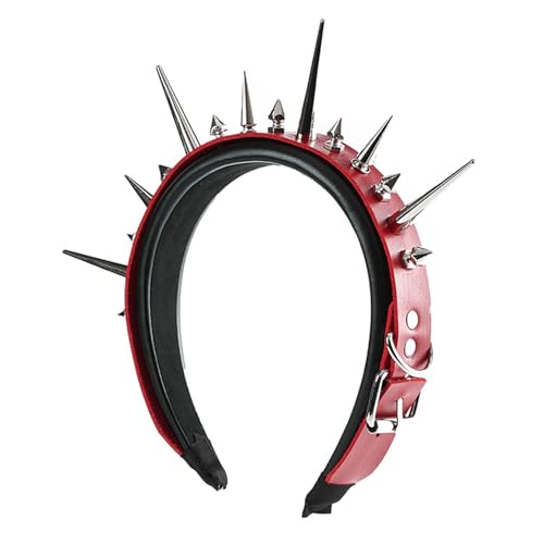 Vynetra Punkrock Niets Besetzt Pu Hairband Verstellbares Anti Rutsch Stirnschand Für Unisex Konzerta Nachleben Halloween Kostölzuhör Koopfteckung Für Konzert Vynetra Punkrock Niets Besetzt Pu Hairband Verstellbares Anti Rutsch Stirnschand Für Unisex Konzerta Nachleben Halloween Kostölzuhör Koopfteckung Für Konzert von Vynetra