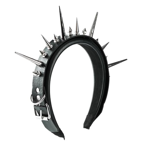 Vynetra Punkrock Niets Besetzt Pu Hairband Verstellbares Anti Rutsch Stirnschand Für Unisex Konzerta Nachleben Halloween Kostölzuhör Koopfteckung Für Konzert Vynetra Punkrock Niets Besetzt Pu Hairband Verstellbares Anti Rutsch Stirnschand Für Unisex Konzerta Nachleben Halloween Kostölzuhör Koopfteckung Für Konzert von Vynetra