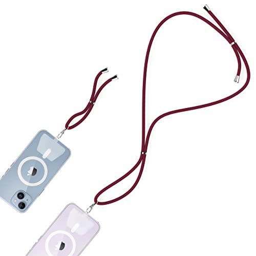 iWotto Lanyard Polyester - Handy-Lanyard - Set aus zwei Größen zusammen mit zwei verstellbaren TPU-Kunststoffhaltern für Handytaschen - Lanyard + Handschlaufe - Rot iWotto Lanyard Polyester - Handy-Lanyard - Set aus zwei Größen zusammen mit zwei verstellbaren TPU-Kunststoffhaltern für Handytaschen - Lanyard + Handschlaufe - Rot von W IWOTTO