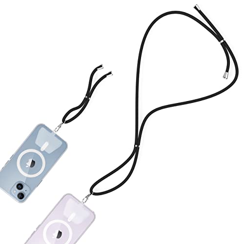 iWotto Lanyard Polyester - Handy-Lanyard - Set aus zwei Größen zusammen mit zwei verstellbaren TPU-Kunststoffhaltern für Handytaschen - Lanyard + Handschlaufe - Schwarz iWotto Lanyard Polyester - Handy-Lanyard - Set aus zwei Größen zusammen mit zwei verstellbaren TPU-Kunststoffhaltern für Handytaschen - Lanyard + Handschlaufe - Schwarz von W IWOTTO