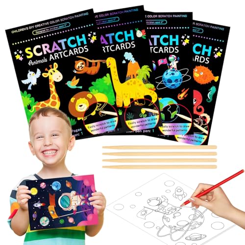 4 Sätze Kratzbilder Kratzbilder für Kinder Kratzbuch Kratzpapier Kratzbild Kratzbilder Erwachsene Scratch Painting Kratzbilder Kinder Kratzbilder Set Diy-Kratzbücher Scratch Art Bastelset Kratzstift 4 Sätze Kratzbilder Kratzbilder für Kinder Kratzbuch Kratzpapier Kratzbild Kratzbilder Erwachsene Scratch Painting Kratzbilder Kinder Kratzbilder Set Diy-Kratzbücher Scratch Art Bastelset Kratzstift von W Rxkiocs