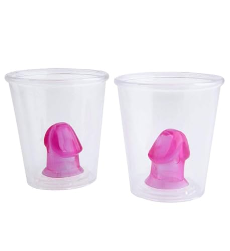 Junggesellinnenabschied - zwei Schnapsgläser "Willy Shot" in leichtem pink, aussschließlich für Junggesellinnenabschiedspartys oder Feier Junggesellinnenabschied - zwei Schnapsgläser "Willy Shot" in leichtem pink, aussschließlich für Junggesellinnenabschiedspartys oder Feier von WIDMANN MILANO PARTY FASHION
