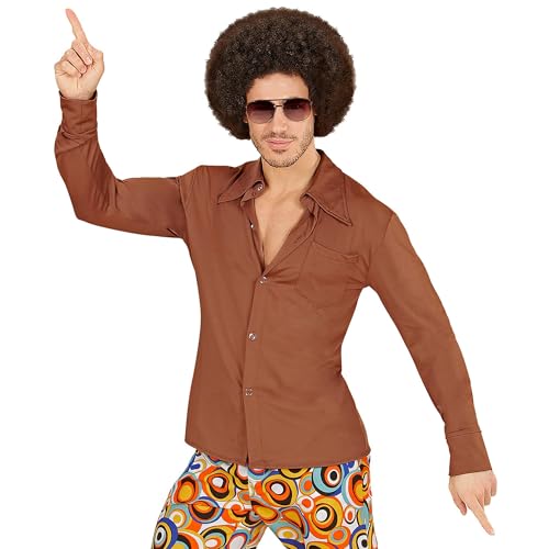 W WIDMANN MILANO Party Fashion - 70er Jahre Hemd für Herren, Disco Fever, Party Outfit, Faschingskostüm von WIDMANN MILANO PARTY FASHION