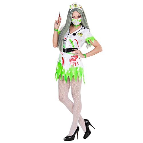 W WIDMANN MILANO Party Fashion, Kostüm der giftigen Krankenschwester, elegantes Kleid, Gürtel, Haarband, Maske, Stethoskop, Größe L, einzigartiges Design, inklusive Zubehör, hochwertige Materialien W WIDMANN MILANO Party Fashion, Kostüm der giftigen Krankenschwester, elegantes Kleid, Gürtel, Haarband, Maske, Stethoskop, Größe L, einzigartiges Design, inklusive Zubehör, hochwertige Materialien von W WIDMANN MILANO Party Fashion