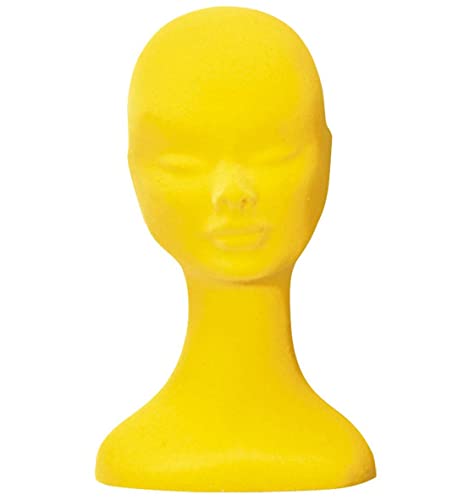 W WIDMANN MILANO Party Fashion, Mauskopf aus gelbem Samt, einzigartiges Design, vielseitig einsetzbar, ideale Maße (12 cm), hochwertige Materialien, perfekt für ein Gothic-Thema von W WIDMANN MILANO Party Fashion