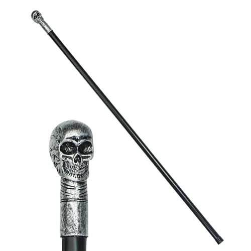 W WIDMANN MILANO Party Fashion, Totenkopf-Stab, einzigartiges Design mit erhabenem Schädel, langlebige Materialien, vielseitig für Halloween, ergonomischer Komfort, pflegeleicht W WIDMANN MILANO Party Fashion, Totenkopf-Stab, einzigartiges Design mit erhabenem Schädel, langlebige Materialien, vielseitig für Halloween, ergonomischer Komfort, pflegeleicht von WIDMANN