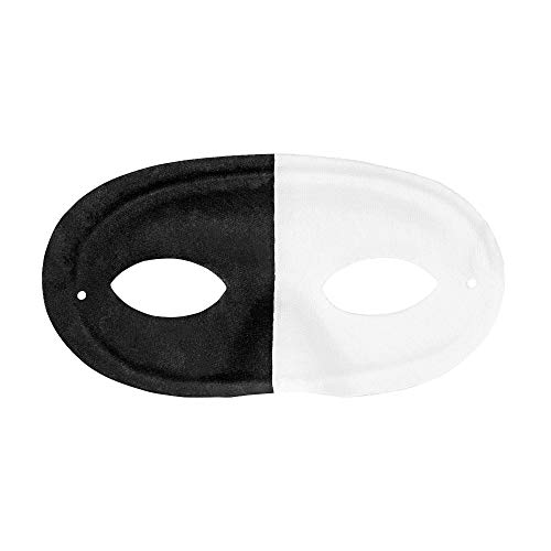 W WIDMANN MILANO Party Fashion, eleganter schwarz-weißer Maske, leicht aus 100% Polyester, ergonomische Passform, handwaschbar, vielseitig für alle Anlässe, ein unverzichtbares Accessoire von W WIDMANN MILANO Party Fashion