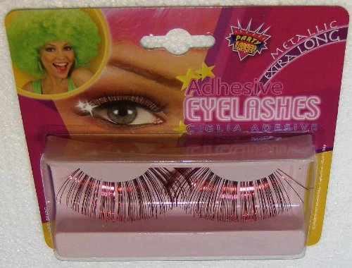 W WIDMANN MILANO Party Fashion, selbstklebende Metallic-Wimpern PK 6, einfache Anwendung, 6 lebendige Farben, extra lange Länge, Kostümzubehör, optimaler Komfort von W WIDMANN MILANO Party Fashion