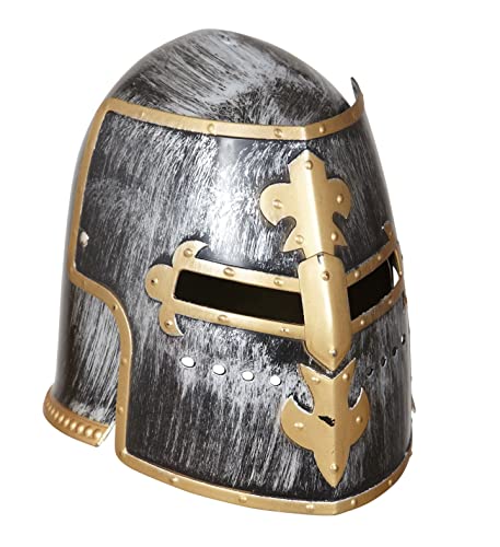 Widmann 01125 - Helm Ritter mit Visier, Mittelalter, Krieger, Hut, Kopfschmuck, Accessoire, Karneval, Mottoparty von WIDMANN MILANO PARTY FASHION
