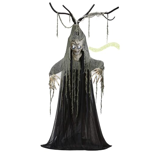W WIDMANN MILANO Party Fashion 07109 - Sprechender verhexter Halloweenbaum mit beweglichem Mund und blinken LED Augen, 200 cm, Dekoration, Halloween von W WIDMANN MILANO Party Fashion