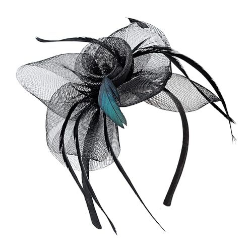 W WIDMANN MILANO Party Fashion 09566 - Haarreif Cocktail, Schwarz, Hut, Kopfschmuck, Accessoire, Karneval, Mottoparty von W WIDMANN MILANO Party Fashion