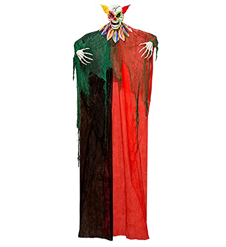 W WIDMANN MILANO Party Fashion 10049 - Horror-Clown mit blinkenden LED-Augen, Zirkusmusik und böser Lache, 240 cm, Dekoration, Hängedekoration, Geist, gruselig, Halloween, Mottoparty W WIDMANN MILANO Party Fashion 10049 - Horror-Clown mit blinkenden LED-Augen, Zirkusmusik und böser Lache, 240 cm, Dekoration, Hängedekoration, Geist, gruselig, Halloween, Mottoparty von W WIDMANN MILANO Party Fashion