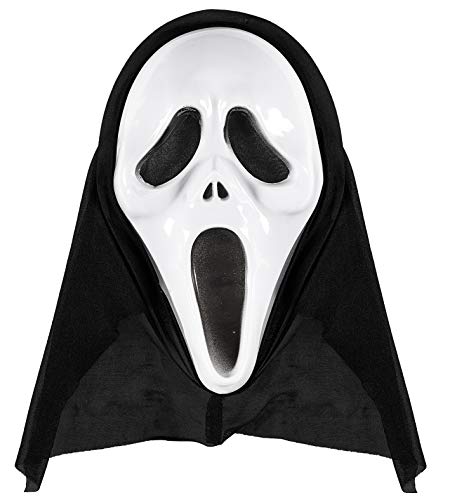 W WIDMANN MILANO Party Fashion 14383 - Maske mit Kapuze, Screaming Ghost, Kostümzubehör, Accessoire, Halloween, Karneval, Mottoparty W WIDMANN MILANO Party Fashion 14383 - Maske mit Kapuze, Screaming Ghost, Kostümzubehör, Accessoire, Halloween, Karneval, Mottoparty von W WIDMANN MILANO Party Fashion