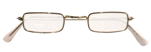 W WIDMANN MILANO Party Fashion 18326 - Brille mit rechteckigen Gläsern, Gold, Lesebrille, Kostüm Oma, Weihnachtsmann, Nikolaus, Mottoparty, Karneval W WIDMANN MILANO Party Fashion 18326 - Brille mit rechteckigen Gläsern, Gold, Lesebrille, Kostüm Oma, Weihnachtsmann, Nikolaus, Mottoparty, Karneval von W WIDMANN MILANO Party Fashion