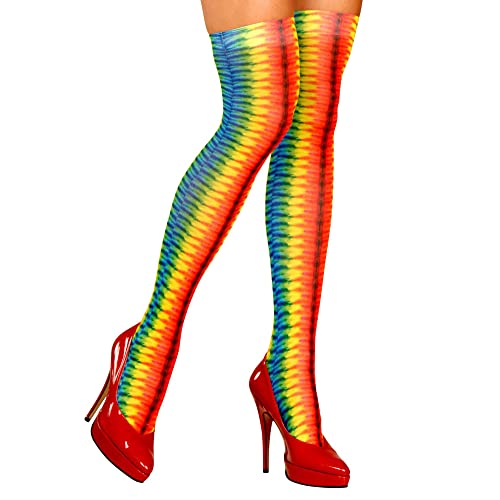 W WIDMANN MILANO Party Fashion 30004 - Overknee Strümpfe, Zirkus, 70 DEN, Regenbogen, Hippie, Reggae, 60er Jahre W WIDMANN MILANO Party Fashion 30004 - Overknee Strümpfe, Zirkus, 70 DEN, Regenbogen, Hippie, Reggae, 60er Jahre von W WIDMANN MILANO Party Fashion