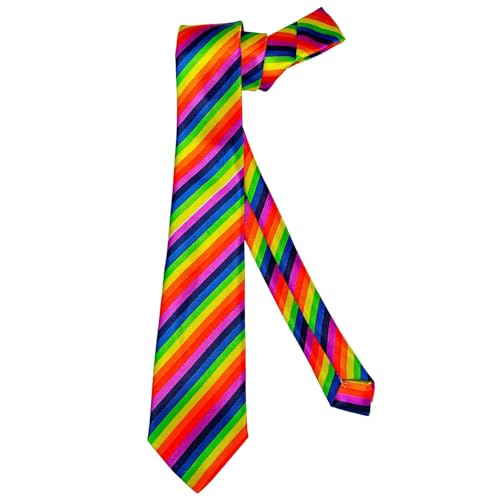 Widmann 34269 - Krawatte Regenbogen, aus Satin, Accessoire, Christopher Street Day, Gay Pride, Karneval, Mottoparty Widmann 34269 - Krawatte Regenbogen, aus Satin, Accessoire, Christopher Street Day, Gay Pride, Karneval, Mottoparty von WIDMANN MILANO PARTY FASHION