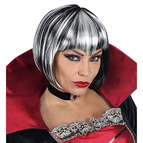 W WIDMANN MILANO Party Fashion 46923 - Perücke Halloween, weiß-schwarz, Gothik, Skelett, Vampir, Halloween, Karneval, Mottoparty W WIDMANN MILANO Party Fashion 46923 - Perücke Halloween, weiß-schwarz, Gothik, Skelett, Vampir, Halloween, Karneval, Mottoparty von W WIDMANN MILANO Party Fashion