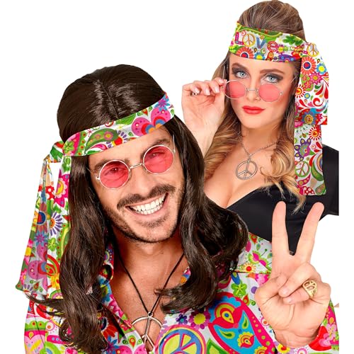 W WIDMANN MILANO Party Fashion - 60er und 70er Jahre Stirnband, Haarband, Hippie, Flower Power, Accessoire, Karneval W WIDMANN MILANO Party Fashion - 60er und 70er Jahre Stirnband, Haarband, Hippie, Flower Power, Accessoire, Karneval von W WIDMANN MILANO Party Fashion