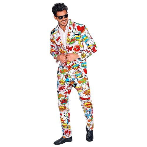 W WIDMANN MILANO Party Fashion - 60er Jahre Pop Art Style Outfit, Jackett und Hose, Anzug, Kostüm, Karneval, Mottoparty W WIDMANN MILANO Party Fashion - 60er Jahre Pop Art Style Outfit, Jackett und Hose, Anzug, Kostüm, Karneval, Mottoparty von W WIDMANN MILANO Party Fashion