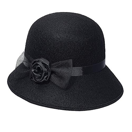 W WIDMANN MILANO Party Fashion 68577 - Hut Charleston aus Filz mit Hutband, schwarz, 20er & 30er Jahre, Flapper, Motto-Party, Karneval W WIDMANN MILANO Party Fashion 68577 - Hut Charleston aus Filz mit Hutband, schwarz, 20er & 30er Jahre, Flapper, Motto-Party, Karneval von W WIDMANN MILANO Party Fashion