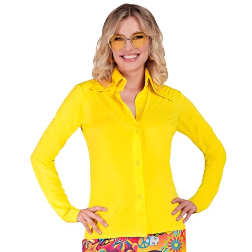 W WIDMANN MILANO Party Fashion - 70er Jahre Hemd für Damen, Disco Fever, Bluse, Party Outfit, Faschingskostüm W WIDMANN MILANO Party Fashion - 70er Jahre Hemd für Damen, Disco Fever, Bluse, Party Outfit, Faschingskostüm von W WIDMANN MILANO Party Fashion