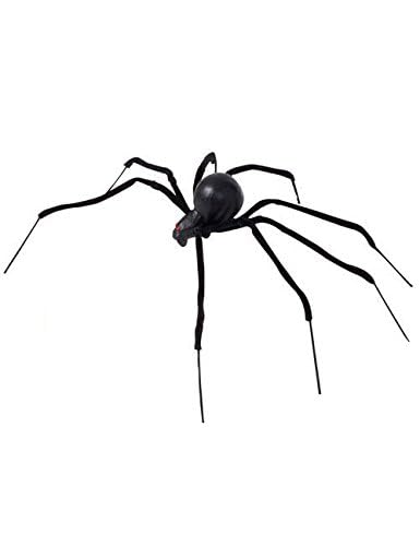 W WIDMANN MILANO Party Fashion 7815B, Schwarze Witwe Spinne 90 cm, realistische Gestaltung, vielseitig für Halloween, leicht formbar, Unisex-Kostümzubehör, Einheitsgröße Adult, Mehrfarbig, One Size von W WIDMANN MILANO Party Fashion