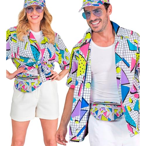 W WIDMANN MILANO Party Fashion - 80er Jahre Funky Fashion Hemd, Party Outfit, Shirt, Oberteil, Faschingskostüme W WIDMANN MILANO Party Fashion - 80er Jahre Funky Fashion Hemd, Party Outfit, Shirt, Oberteil, Faschingskostüme von W WIDMANN MILANO Party Fashion