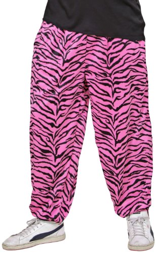 WIDMANN "80's BAGGY PANTS - PINK ZEBRA" - (M/L) von WIDMANN MILANO PARTY FASHION