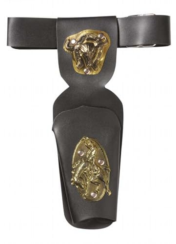 W WIDMANN MILANO Party Fashion 8504P - Pistolengürtel mit Halfter, mit Cowboymotiven, Wilder Westen, Kostüm, Accessoire, Karneval, Mottoparty, Braun,schwarz von WIDMANN MILANO PARTY FASHION