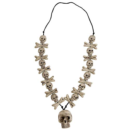 Widmann 8597N - Kette mit Totenköpfen und gekreutzten Knochen, Halskette, Accessoire, Skelett, Karneval, Halloween Widmann 8597N - Kette mit Totenköpfen und gekreutzten Knochen, Halskette, Accessoire, Skelett, Karneval, Halloween von Widmann
