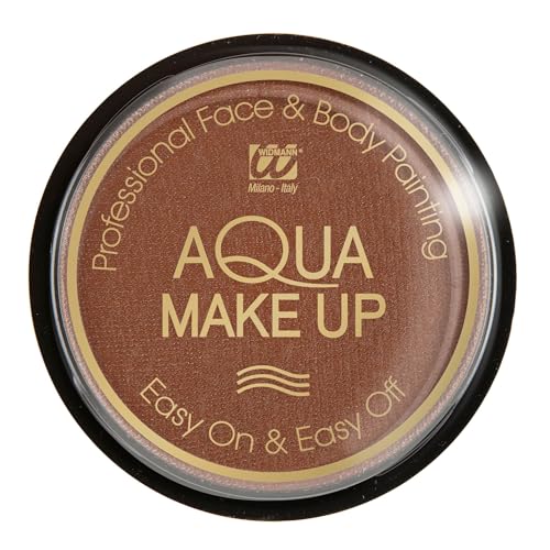 W WIDMANN MILANO Party Fashion 9232C - Aqua Make-Up, Braun, in Schale, 15 g, Schminke, Karneval, Mottoparty, Halloween W WIDMANN MILANO Party Fashion 9232C - Aqua Make-Up, Braun, in Schale, 15 g, Schminke, Karneval, Mottoparty, Halloween von W WIDMANN MILANO Party Fashion