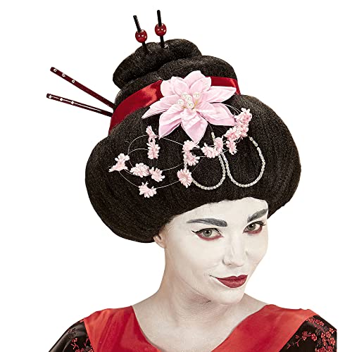 W WIDMANN MILANO Party Fashion 93335 - Perücke Geisha, schwarz, Dutt, Kunsthaar, Japanisch, Hochsteckfrisur W WIDMANN MILANO Party Fashion 93335 - Perücke Geisha, schwarz, Dutt, Kunsthaar, Japanisch, Hochsteckfrisur von W WIDMANN MILANO Party Fashion