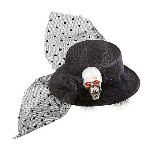 W WIDMANN MILANO Party Fashion 9391K - Minihut Totenkopf, Schwarz, Haarklammer, Hut, Kopfschmuck, Accessoire, Karneval, Mottoparty, Halloween W WIDMANN MILANO Party Fashion 9391K - Minihut Totenkopf, Schwarz, Haarklammer, Hut, Kopfschmuck, Accessoire, Karneval, Mottoparty, Halloween von W WIDMANN MILANO Party Fashion