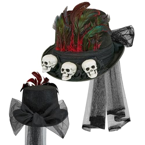 W WIDMANN MILANO Party Fashion 95230 Hut, Unisex-Erwachsene, Schwarz, One Size von W WIDMANN MILANO Party Fashion