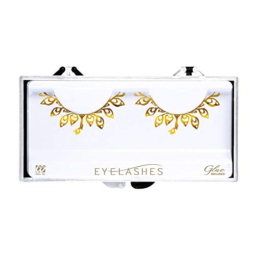 W WIDMANN MILANO Party Fashion 9853G, goldene Wimpern, einzigartiges und elegantes Design, einfach anzubringen, leicht und langlebig – perfekt für alle festlichen Anlässe, Unisex Adult, One Size W WIDMANN MILANO Party Fashion 9853G, goldene Wimpern, einzigartiges und elegantes Design, einfach anzubringen, leicht und langlebig – perfekt für alle festlichen Anlässe, Unisex Adult, One Size von W WIDMANN MILANO Party Fashion