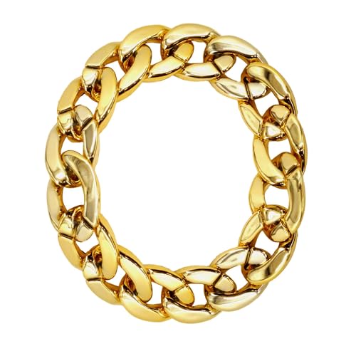 W WIDMANN MILANO Party Fashion - Armband Gold, Armkette, Schmuck für Hip Hop-, Rapper Kostüme, 80er Jahre Outfits von W WIDMANN MILANO Party Fashion