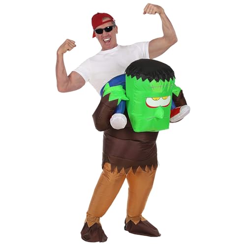 W WIDMANN MILANO Party Fashion - Aufblasbares Kostüm Huckepack Monster, mit integriertem Gebläse, Karneval, Mottoparty von W WIDMANN MILANO Party Fashion