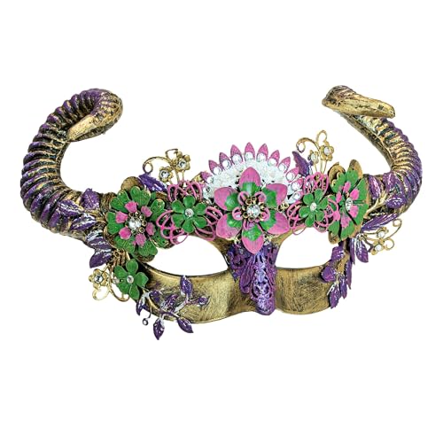 W WIDMANN MILANO Party Fashion - Augenmaske Widder mit Hörnern, Tiermaske, Schafsbock, Accessoire Karneval W WIDMANN MILANO Party Fashion - Augenmaske Widder mit Hörnern, Tiermaske, Schafsbock, Accessoire Karneval von W WIDMANN MILANO Party Fashion